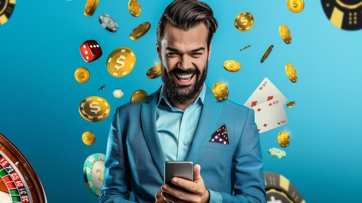 Antarmuka Bonanza Gold di lux88togel menampilkan grid 5x5 dengan simbol emas dan batu mulia